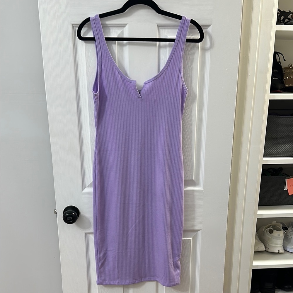 Love J Lavender Ribbed Top